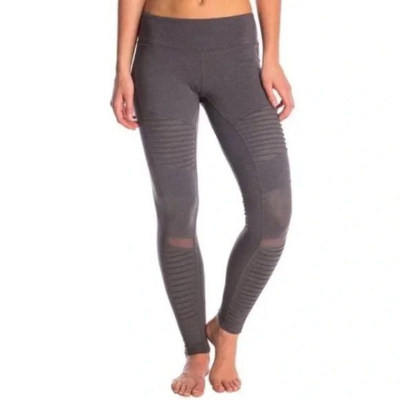 ALO‎ YOGA Anthracite Moto Leggings - Picture 1 of 7
